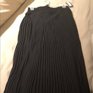 Pleated Maxi Skirt